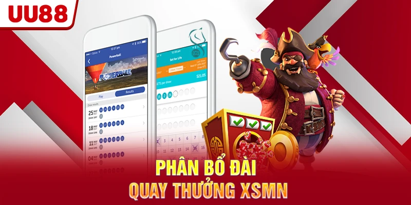 Phân bổ đài quay thưởng XSMN